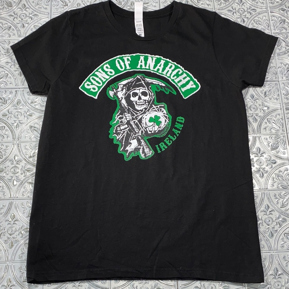 Sons of Anarchy Ireland Reaper Graphic T-Shirt Black XL